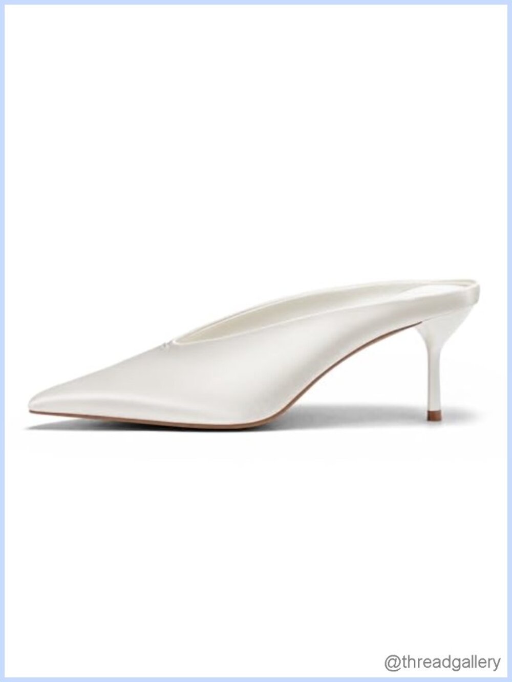 Womens Satin Pointed Toe Mules Stiletto Heels Slip On Dress Shoes